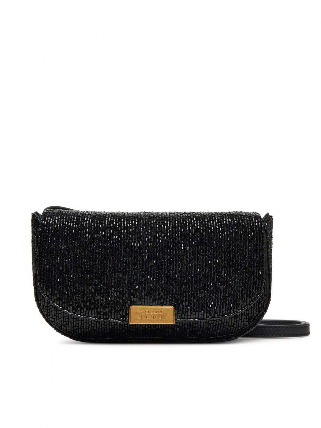 Tommy Hilfiger Kabelka Party Le Mini Crossover Beaded AW0AW17940 Černá